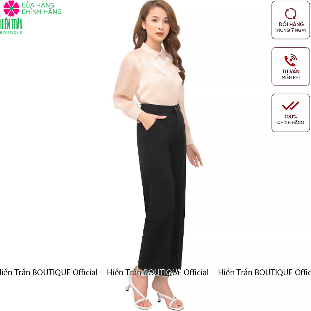 Quần ống rộng nữ Hiền Trần BOUTIQUE siêu xinh, mặc chân dài như siêu mẫu