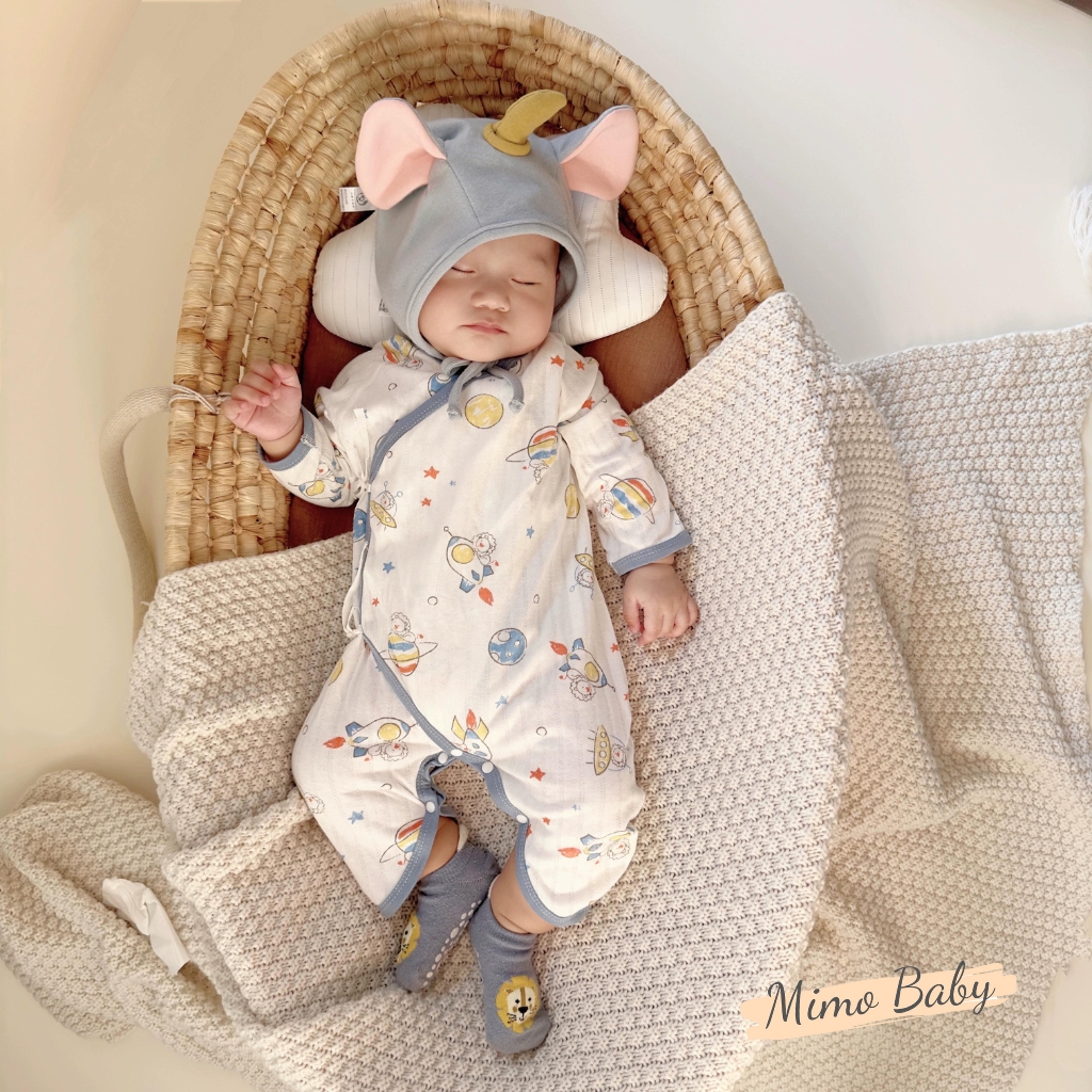 Mũ cotton cao cấp hình chú voi con đáng yêu cho bé MD246 Mimo Baby