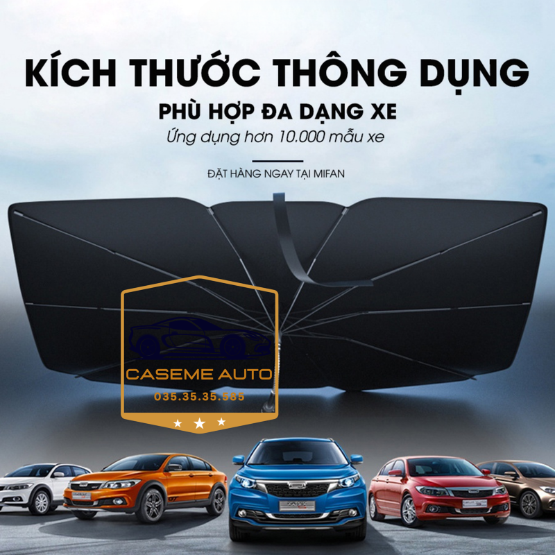 Ô Che Nắng Kính Lái Ô Tô Chống Nắng, Tia UV Cực Kì Hiệu Quả - Hàng Nhập Khẩu