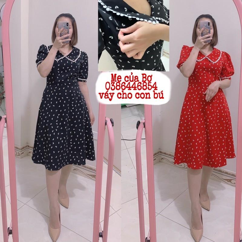 Váy cho con bú mẹ của Bơ, váy thiết kế khóa cho con ti dành cho các mom sau sinh và các mom big size