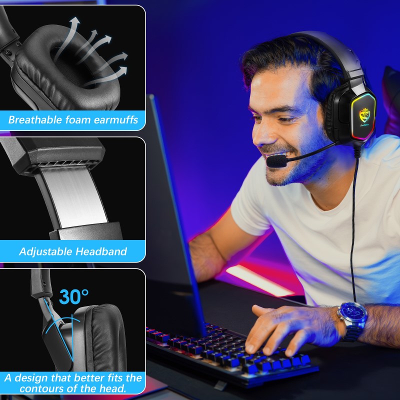 Tai Nghe S12 Led Gaming Headset 7.1 cho máy tính Laptop hàng nhập khẩu