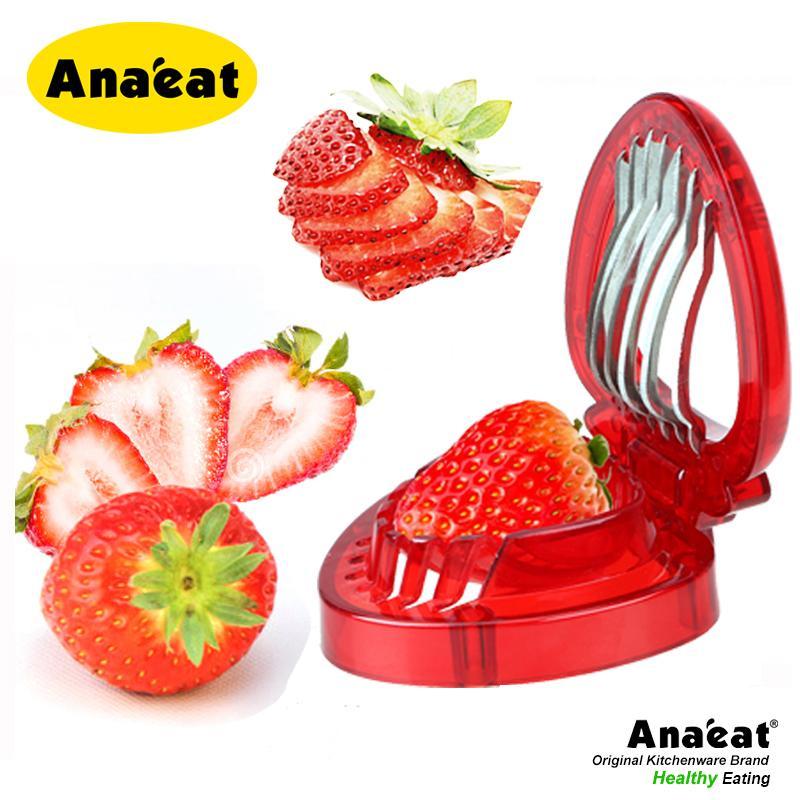 Hộp Cắt Lát Dâu Tây ANAEAT Bằng Thép Không Gỉ Nhỏ Gọn Tiện Dụng Cho Nhà Bếp
