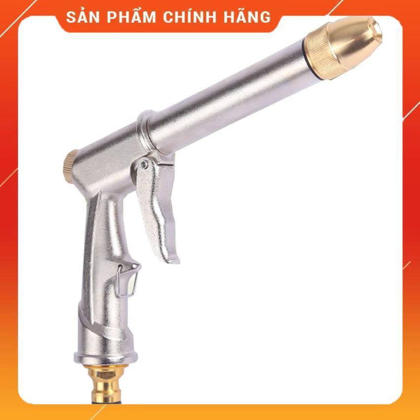 Vòi nước vòi phun nước rửa xe tưới cây tăng áp thông minh + bộ dây bơm nước cao cấp TLG 206810 đầu đồng,nối đen