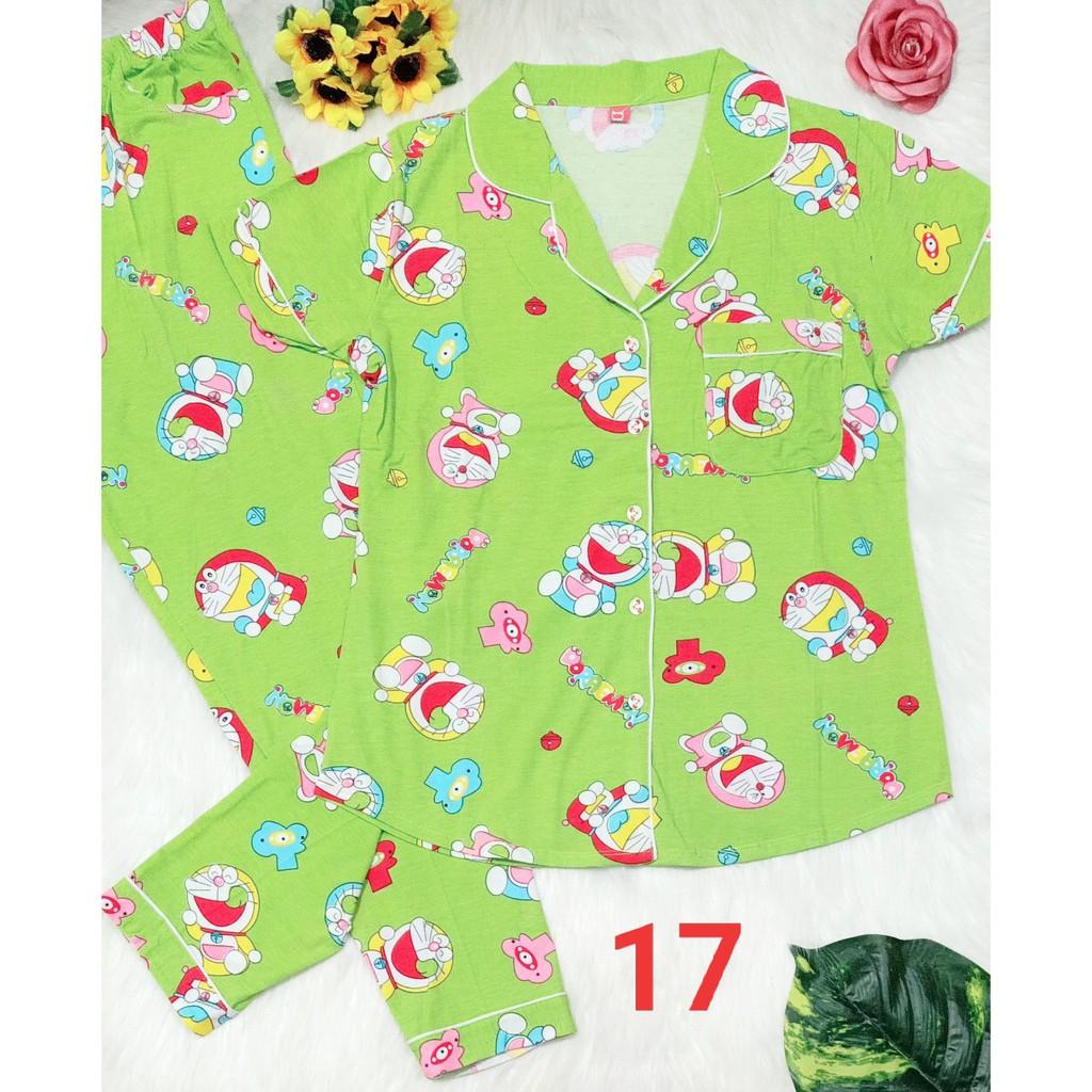 Đồ bộ pijama COTTON cao cấp - quần dài có túi - ảnh thật