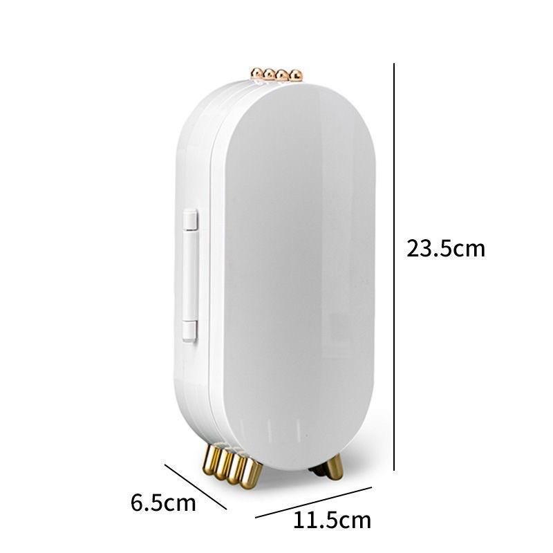 Hộp đựng trang sức 4 khay kéo gấp gọn có gương cao cấp tiện lợi