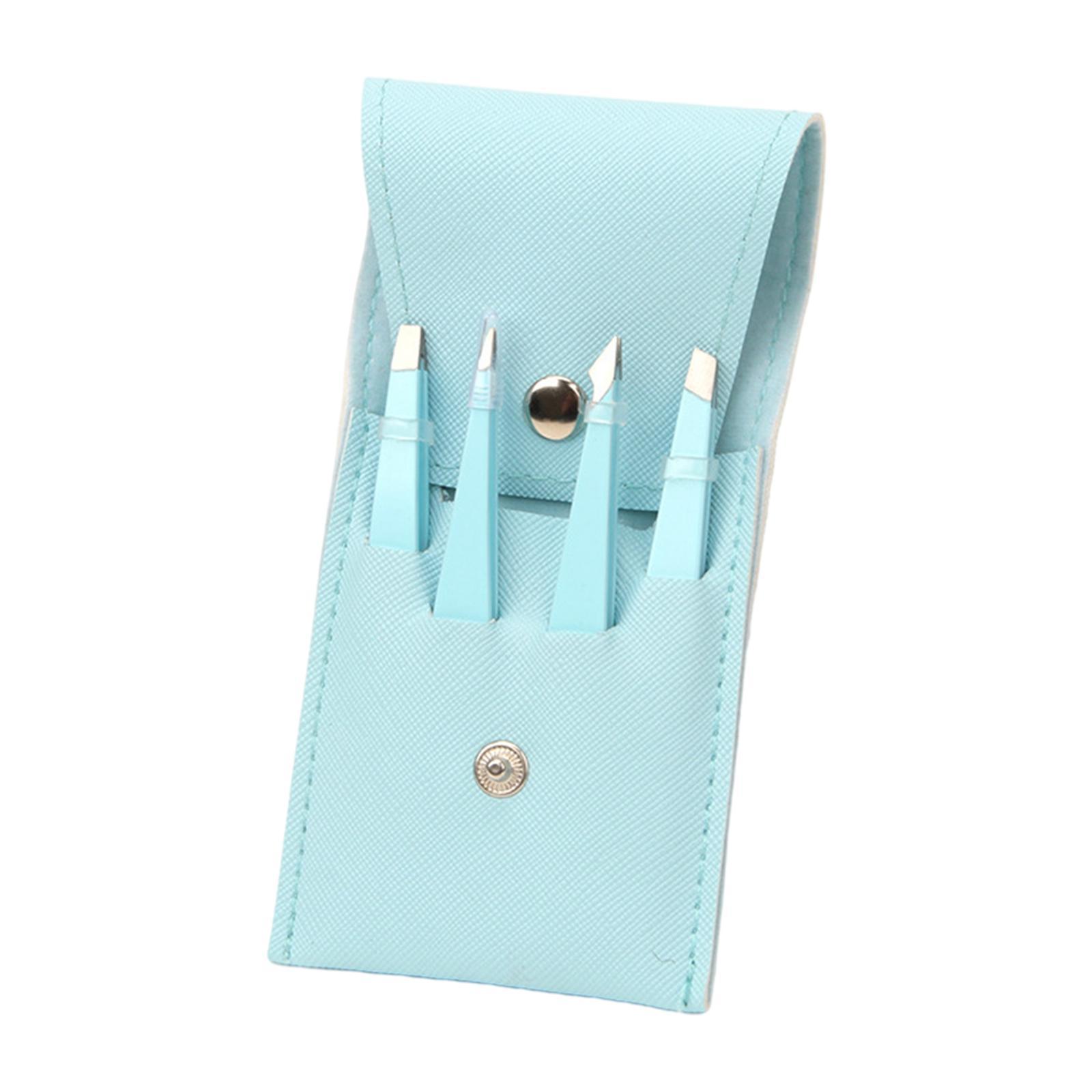 Fine Hairs Puller Stainless Steel Professional 4 in1 Slanted Black