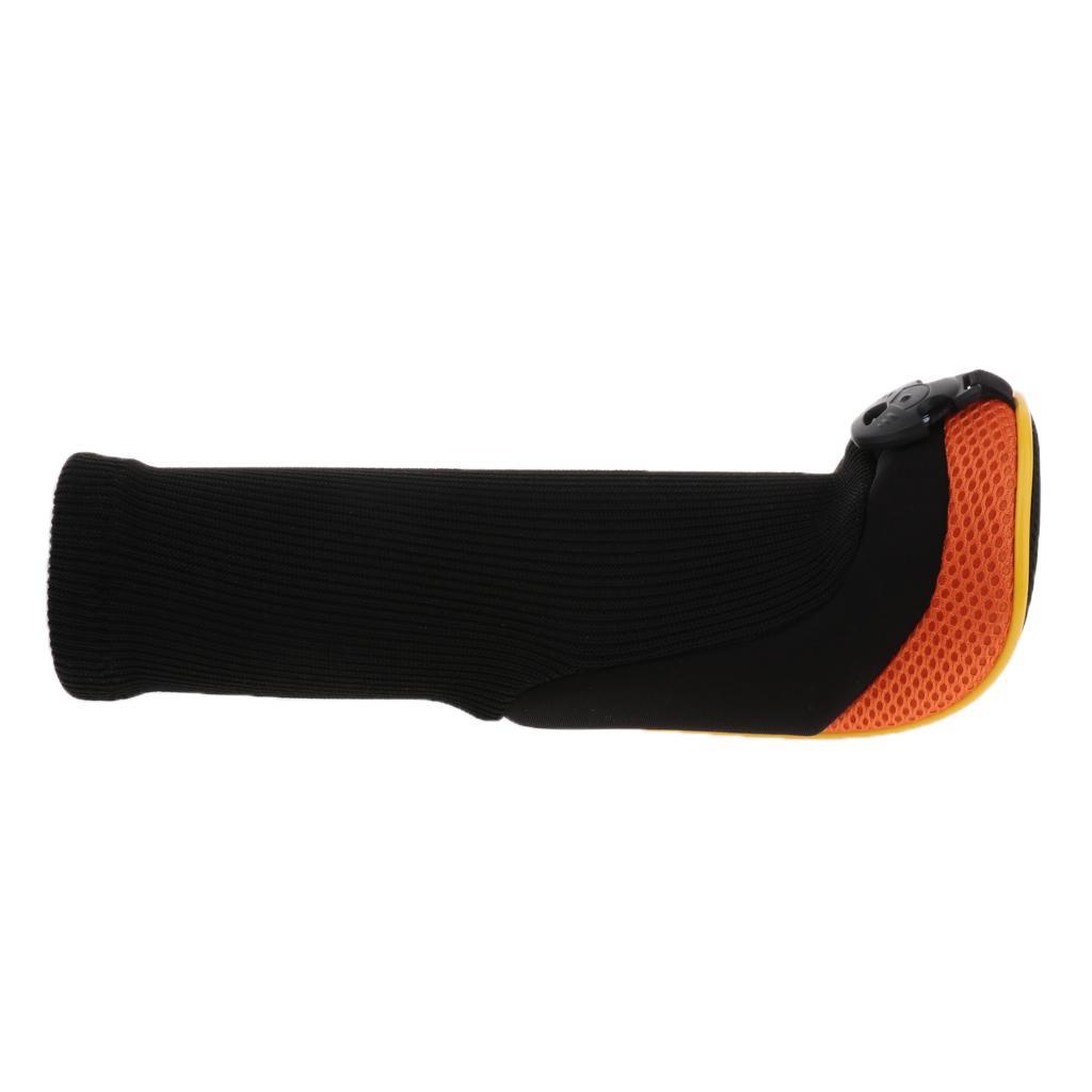 3pcs Long Neck Golf Club Head Cover Wood Headcover for Women Black