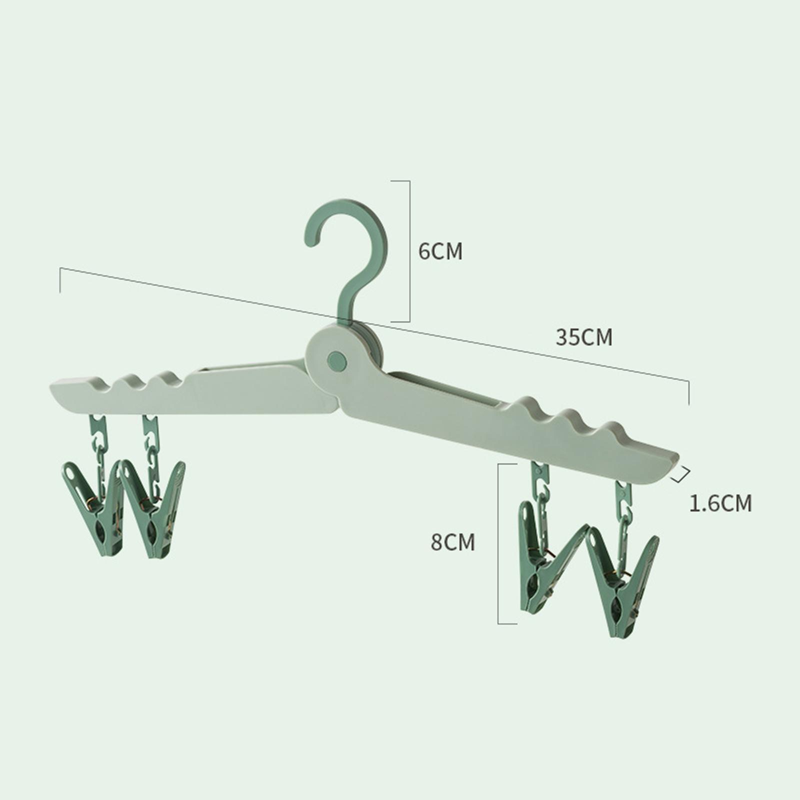 Portable Folding Clothes Hanger Clothing Organizer for Travel, Home Foldable