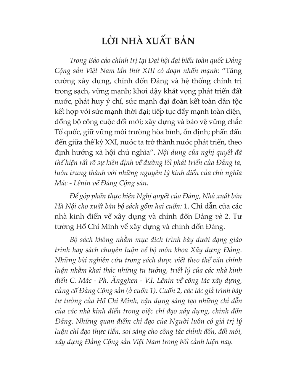 Tư Tưởng Hồ Chí Minh Về Xây Dựng Và Chỉnh Đốn Đảng
