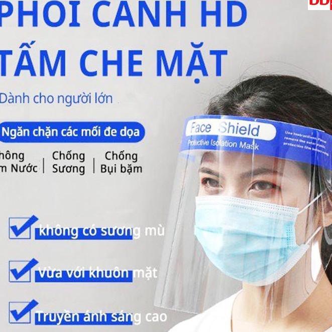 COMBO 100 KÍNH XỐP CHỐNG GIỌT BẮN - CHỐNG BỤI Face shield ĐỆM XỐP BẢO VỆ AN TOÀN