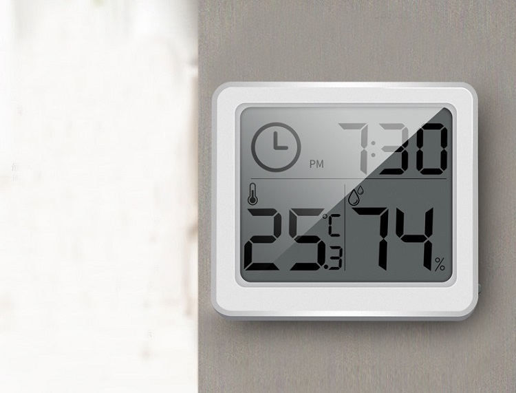 Đồng hồ đo nhiệt độ, độ ẩm màn hình LCD 3.2 inch, độ chính xác cao- Model PD-WDJ-01 ( Tặng kèm 2 móc treo đồ dán tường)