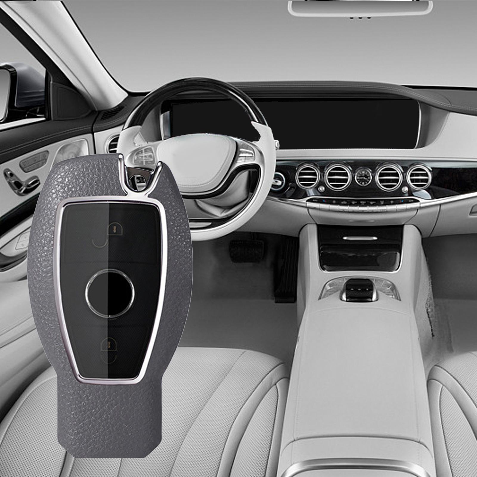 Car Key Fob Case Holder Protector for Mercedes- A B Class ml Gray