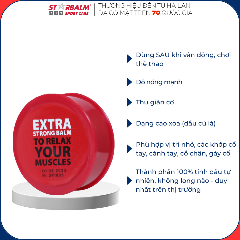Dầu Cù Là Starbalm - Hà Lan 10g