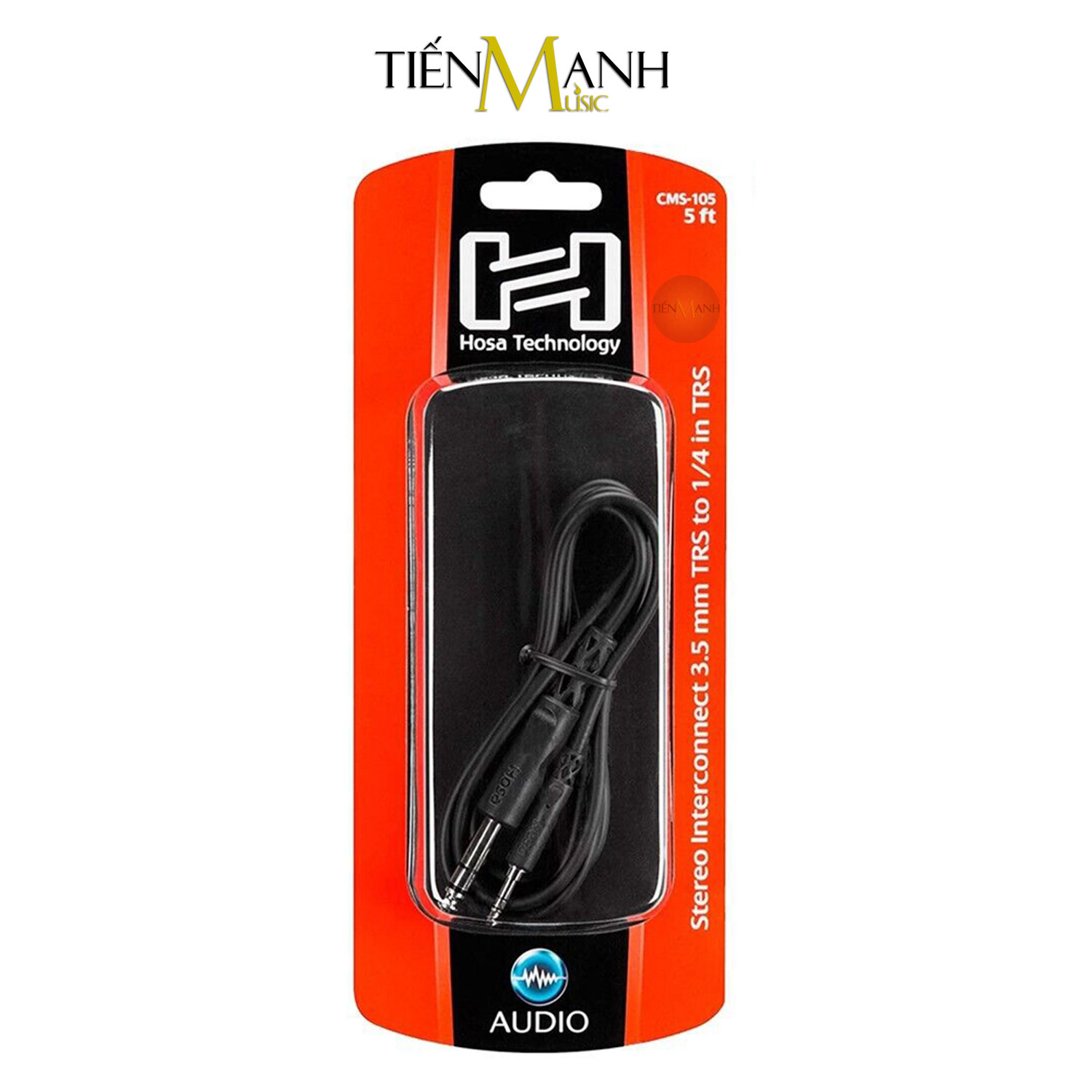 Dây Cáp Chuyển Đổi 3ly Sang 6ly Stereo TRS Hosa CMS-103, CMS-105, CMS-110 Từ Điện Thoại Qua Loa Cable 1/4 in CMS103, CMS105, CMS110 Hàng Chính Hãng - Kèm Móng Gẩy DreamMaker