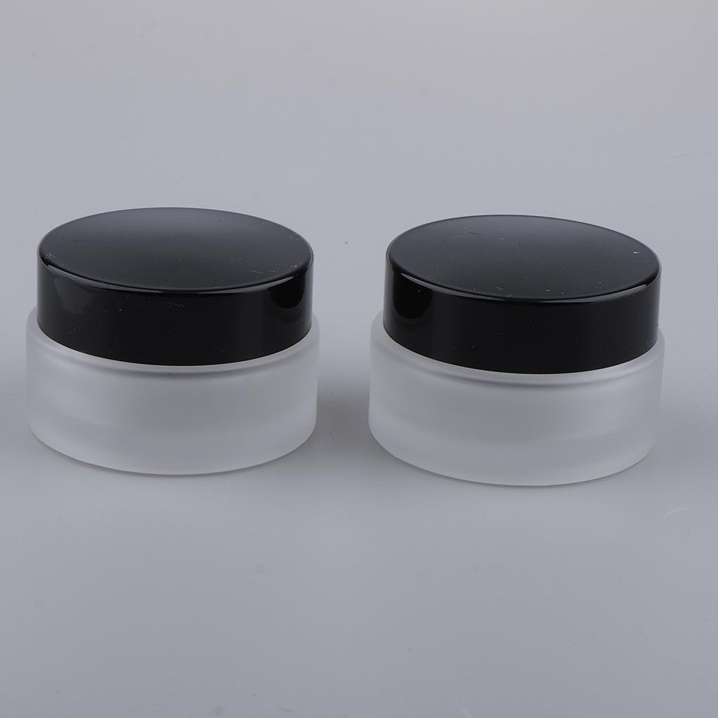 2 Pcs Makeup Pot Empty Box Cosmetic Jars Lotion Cream Storage Containers