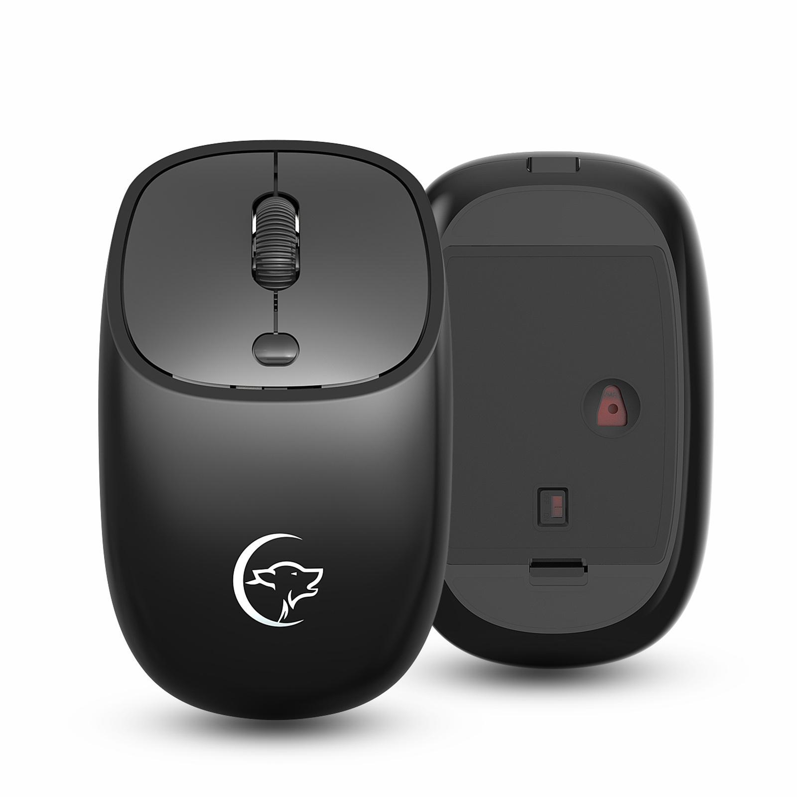 2.4G Wireless Gaming Mouse Ergonomic Rechargeable Mice+USB Receiver
