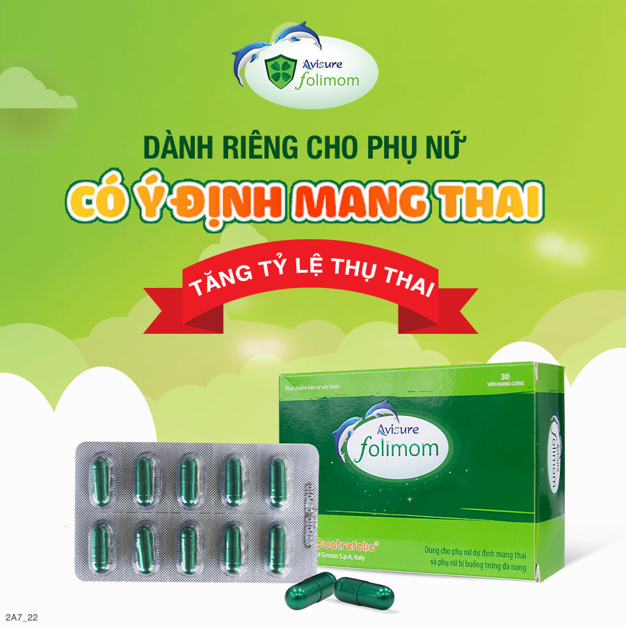 Avisure Folimom cho phụ nữ chuẩn bị mang thai, sảy thai nhiều lần