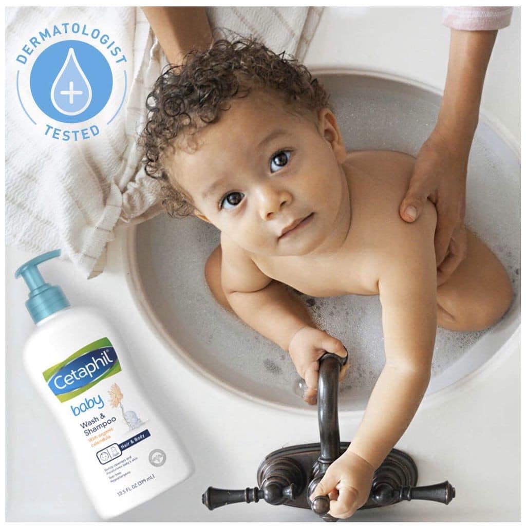 Cetaphil tắm gội hữu cơ Organic - Cetaphil Baby Wash &amp; Shampoo with Organic Calendula 399ml