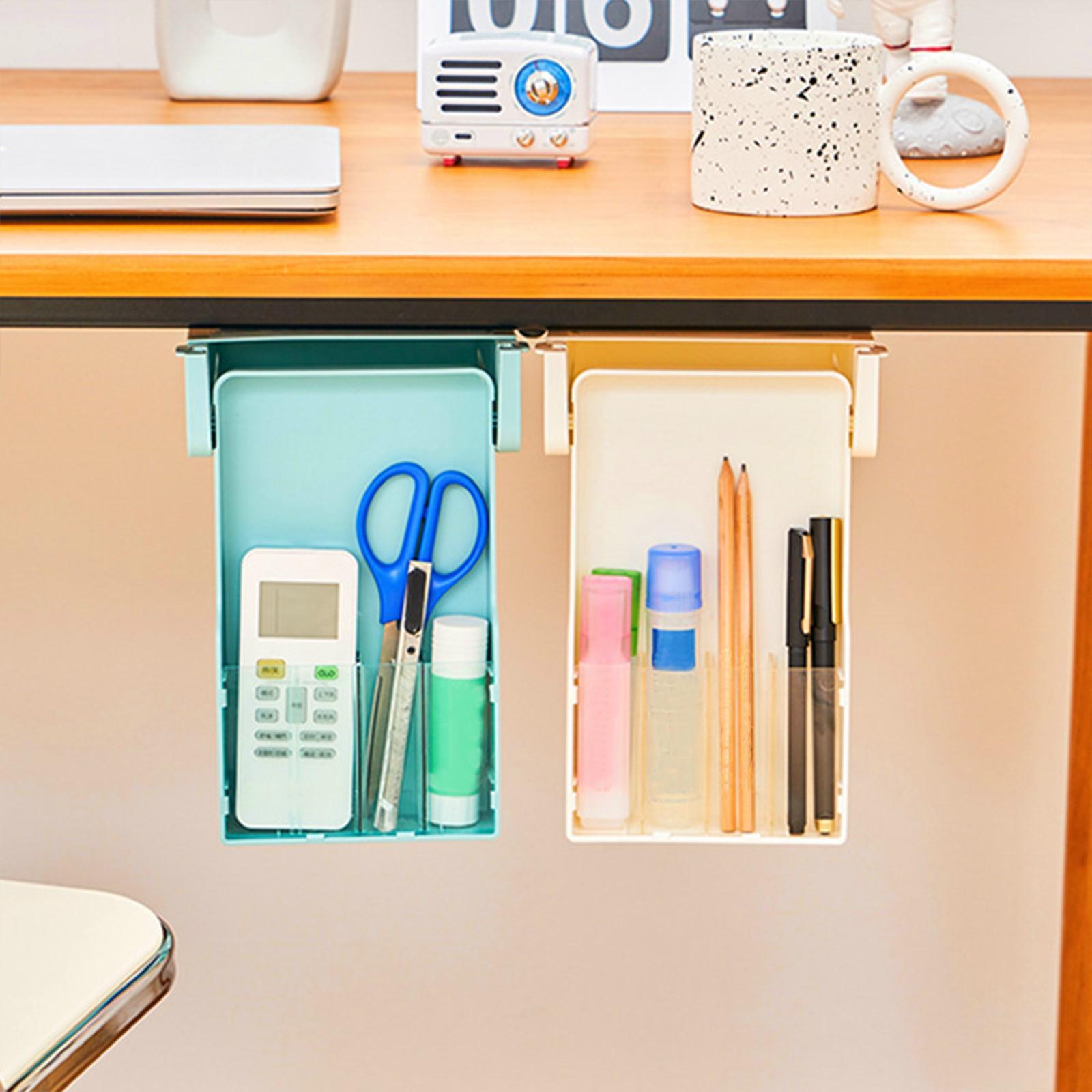 Under Desk Drawer Accessories Storage Box Hidden Desk Drawer for Storage