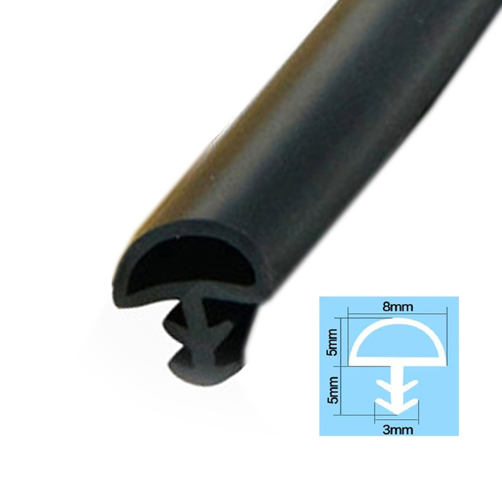 Ron Gioăng Sợi Chữ T Cây Thông Cao Su Nhét Chèn Làm Kín Khít Khe Hở Khung Cửa Gỗ