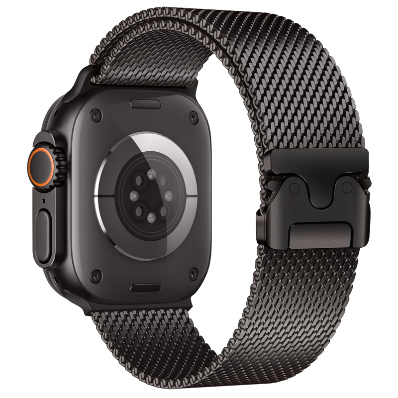 Dây Thép Milan Loop Novel Lock cho Apple Watch Series 4/5/6/7/8/9/SE1,2/10 &amp; Apple Watch Ultra 1/2 Size 40/41/42mm &amp; 44/45/46/49mm - Hàng Chính Hãng