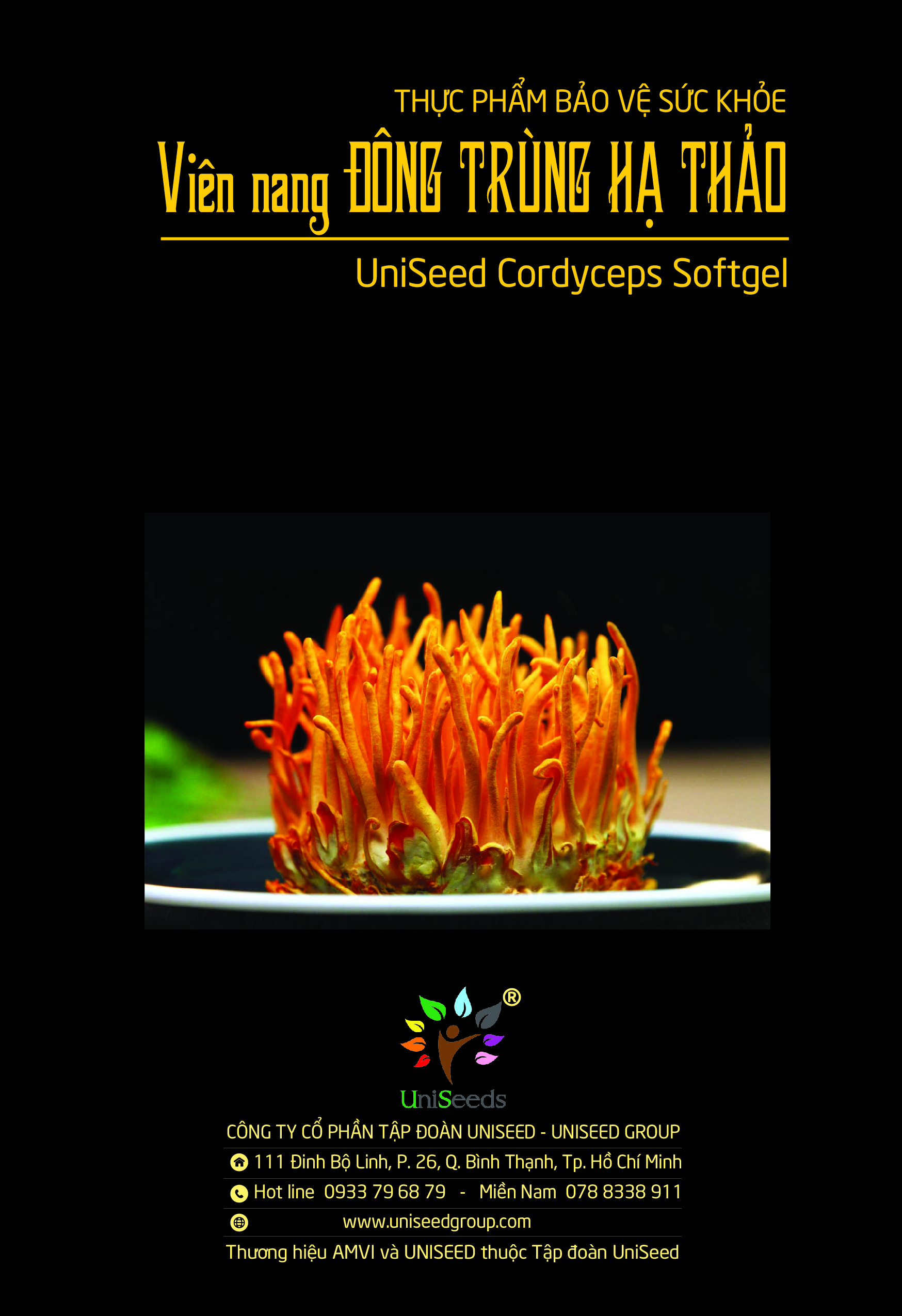Viên nang Đông trùng Hạ thảo - UniSeed Cordyceps Softgel