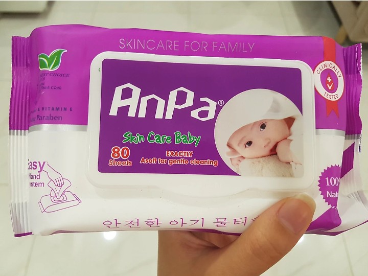 Khăn giấy ướt cao cấp anpa KT: 20cmx15cm giá siêu khuyến mãi luôn