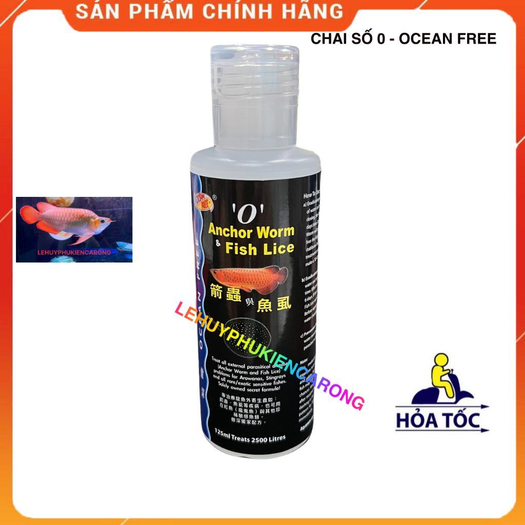 Chai Số 0 Cá Rồng, Diệt Trùng Mỏ Neo, Rận, Ký Sinh Trùng Bám Trên Cơ Thể Cá, Diệt Lăng Quăng Bể Cá Chai 125ml