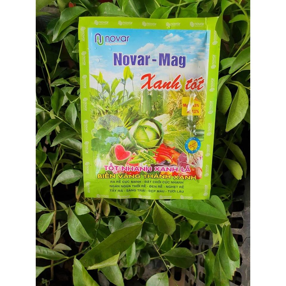 PHÂN BÓN NOVAR-MAG XANH LÁ GÓI 50G GIÚP PHỤC HỒI CÂY