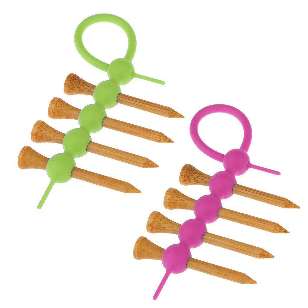 2 Pieces High-quality Golf Tee Holder  Pieces Wooden golf professional tees Combo