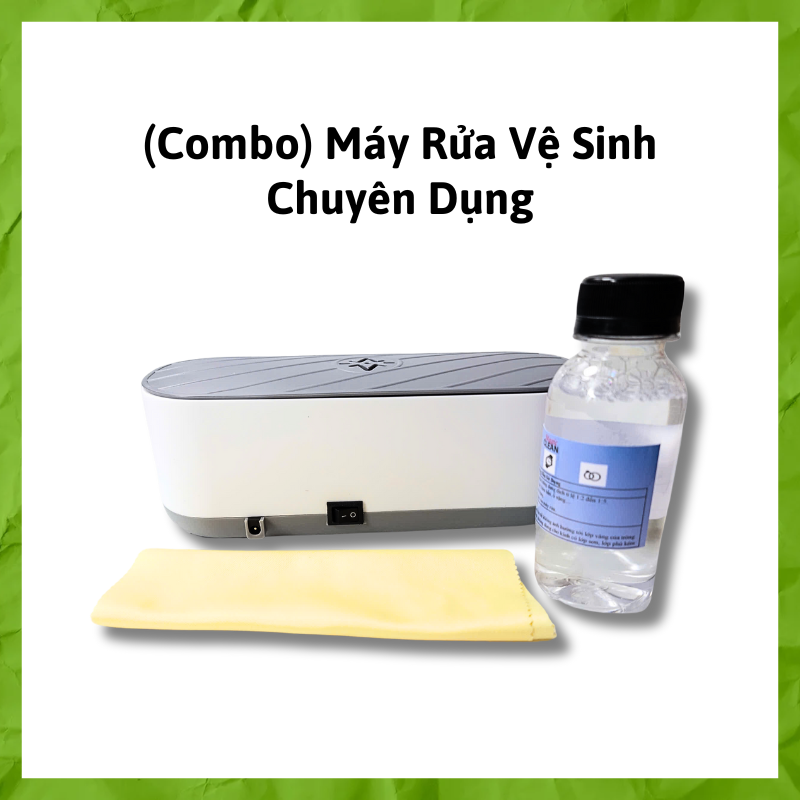 (Combo full bộ) Máy rửa vệ sinh chuyên dụng EyewearHouse dành cho Mắt Kính - Phụ kiện thời trang - Trang sức (LOẠI MỚI)