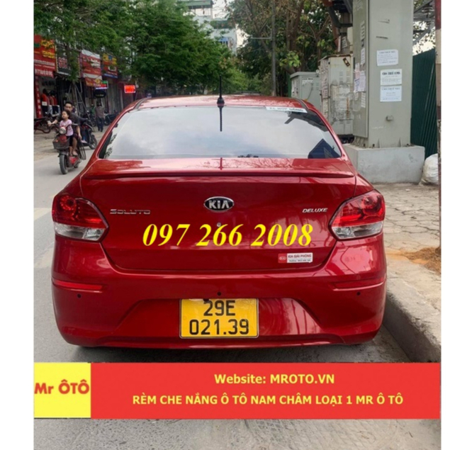 Rèm che nắng chống UV Xe Kia Soluto 2019- 2021, 2022, 2023 Hàng Loại 1 - Bảo Hành 2 Năm