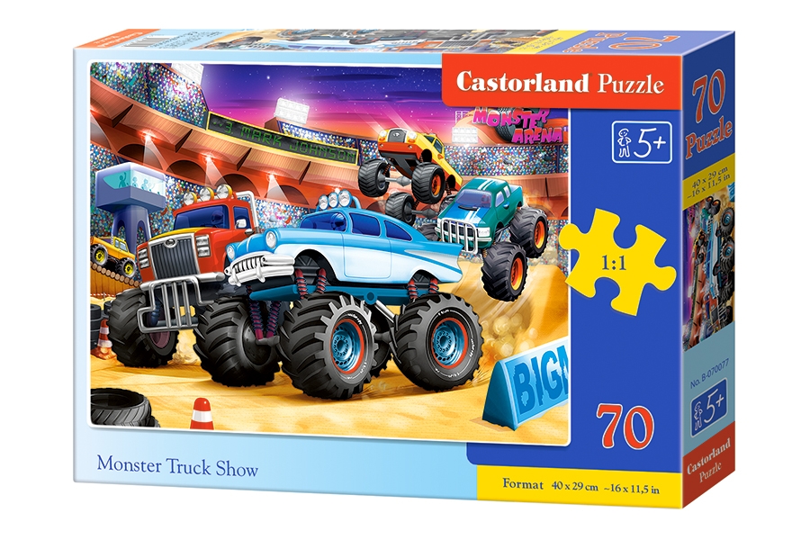 Xếp hình puzzle buổi trình diễn của xe tải quái vật 70 mảnh CASTORLAND B-070077