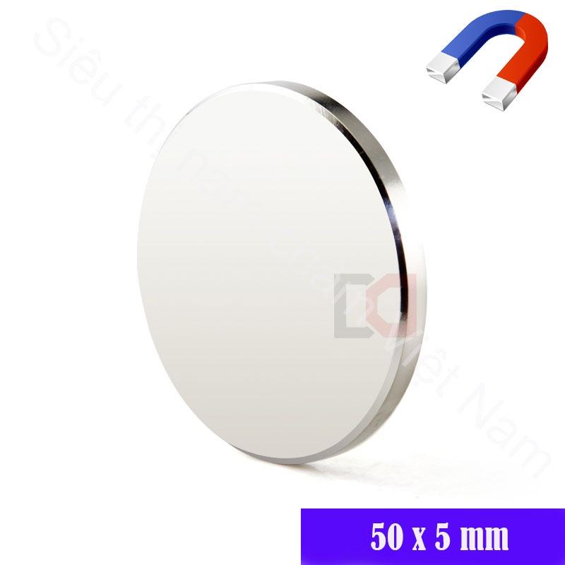 Nam châm tròn 50x5mm, nam châm vĩnh cửu siêu từ tính