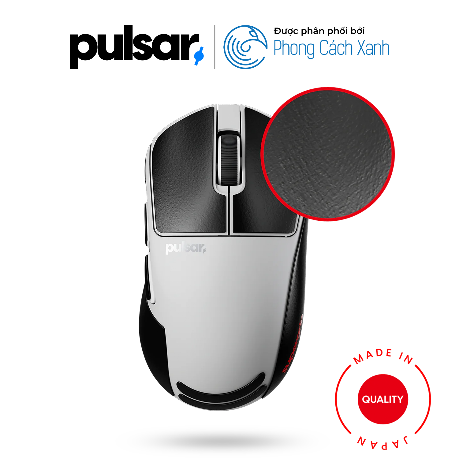 Miếng dán chống trượt Pulsar Supergrip - Grip Tape Precut for Pulsar X3 RHD - Hàng Chính Hãng