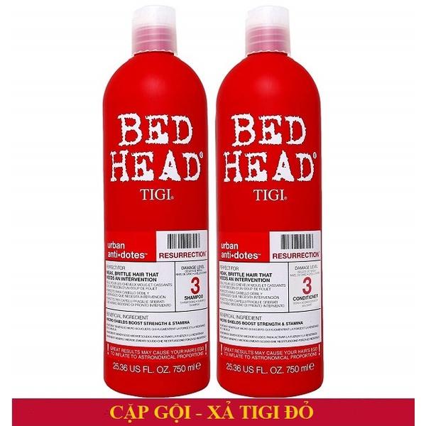 Bộ Dầu Gội - Xả TiGi Bed Head Đỏ Phục Hồi Hư Tổn