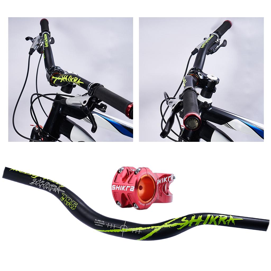 31.8mm Mountain Handlebar Stem Fixed Gear MTB Bike Riser Bar Red