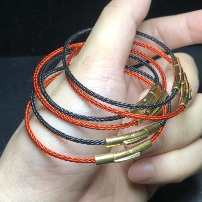Dây Cáp Cứng Xịn Loại 1 - Làm vòng tay, mix charm - Màu đỏ và màu đen