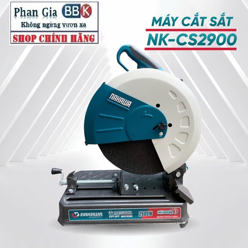 Máy Cắt Sắt 355MM NAKAWA 2900W - NK-CS2900 Dòng Công Nghiệp, Mô tơ 100% dây đồng, Bảo hành 1 năm