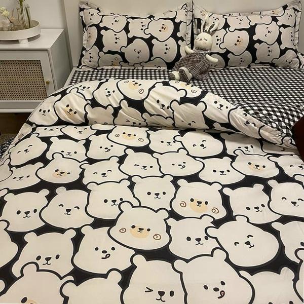 Trọn bộ 4 món cotton poly hàng nhập khẩu nguyên set.Mẫu 9