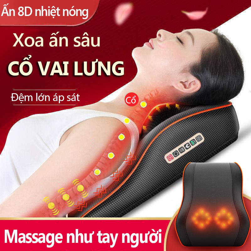 Gối massage vai gáy toàn thân đa năng cao cấp，Máy massage vai gáy BENBO gối