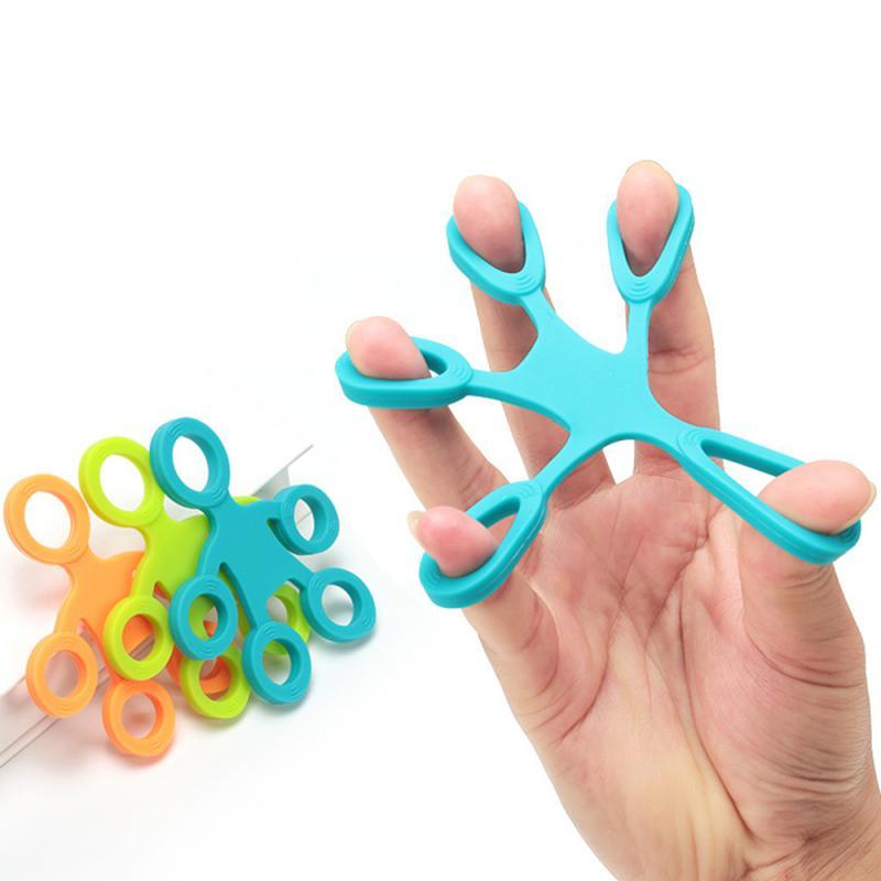 Bàn tay kéo ngón tay Băng tay Người tập thể dục Cao đẳng Đào tạo Kéo vòng tay Mở rộng tay Grip 3 Cấp độ 7 Color: Orange