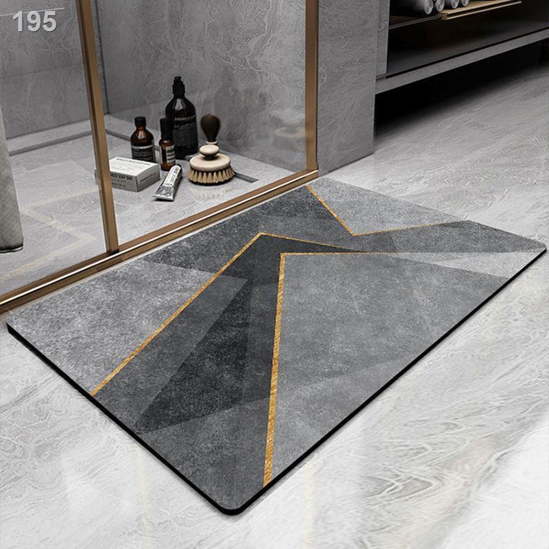 Thảm trải sàn nhà vệ sinh, cửa thấm phòng tắm, nhanh khô ngay lối ra vào, đệm chống trượt sinh bằng tảo cát