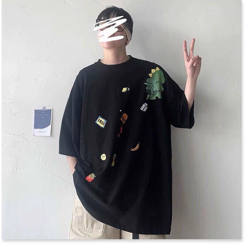 Áo thun tay lỡ form rộng cực đẹp hoạ tiết cutee 2021 KME FASHION