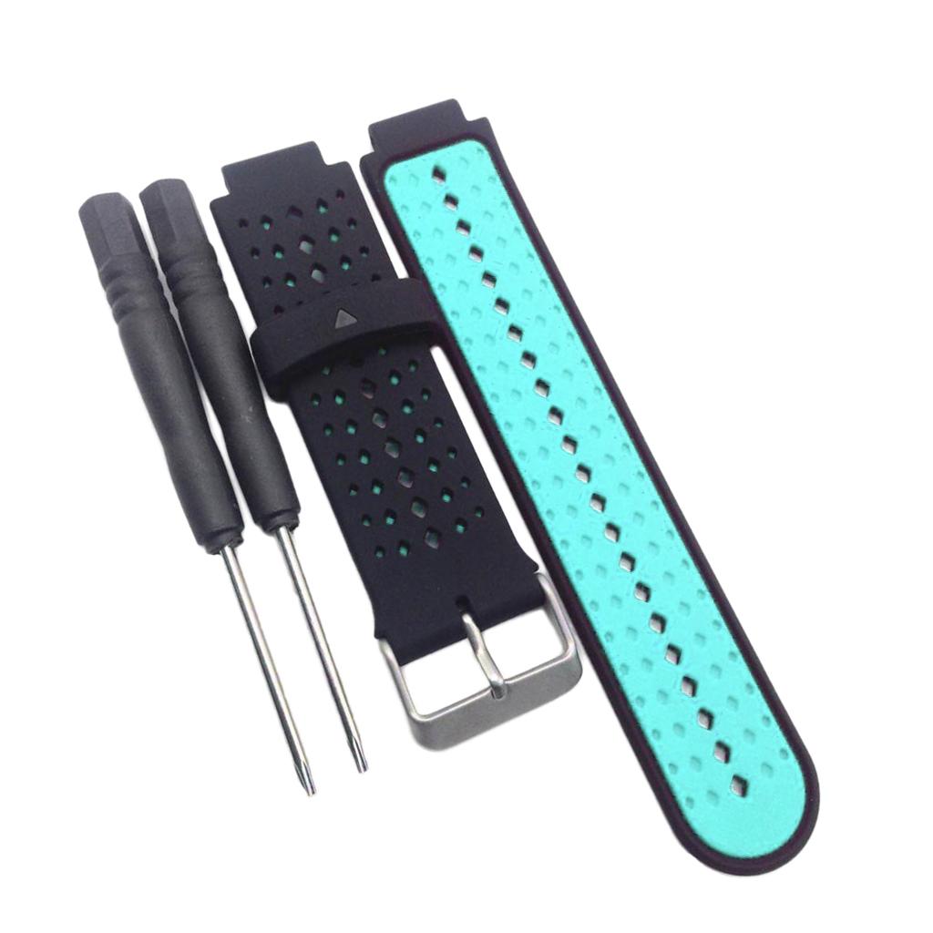 Replacement Silicone Bands With 2PCS Pin Removal Tools For Garmin Forerunner 220/230/235/620/630