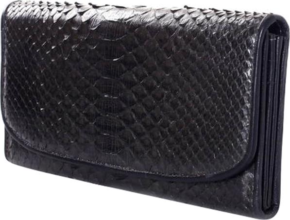 Ví Nữ Da Trăn Huy Hoàng HT3302 (19 x 11 cm) - Đen