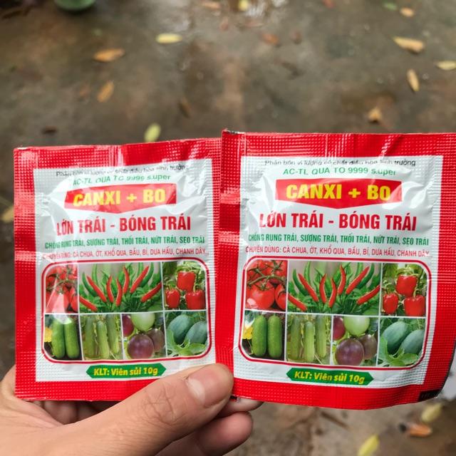 Phân bón Canxi-Bo viên sủi 10g Lớn Trái Bóng Trái Chống Rụng Trái