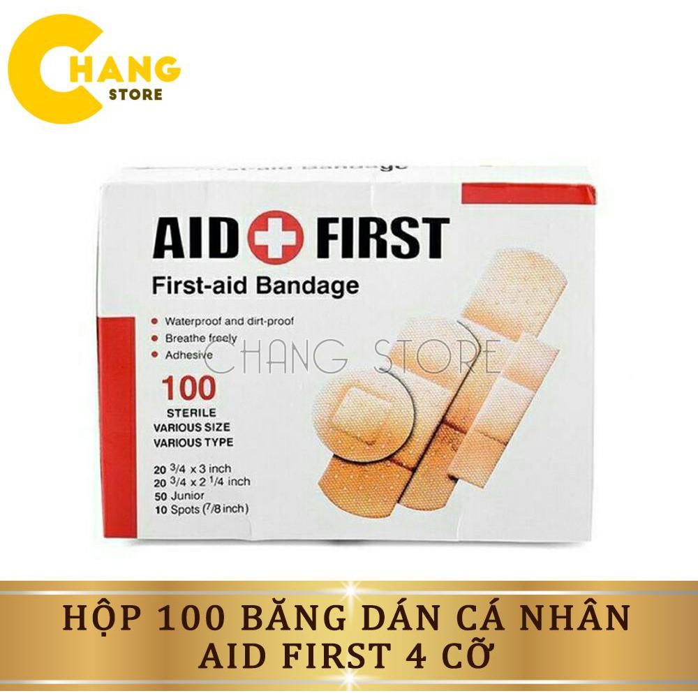 Băng Gâu Cá Nhân Dán Vết Thương Urgo Aid First hộp 100 miếng.