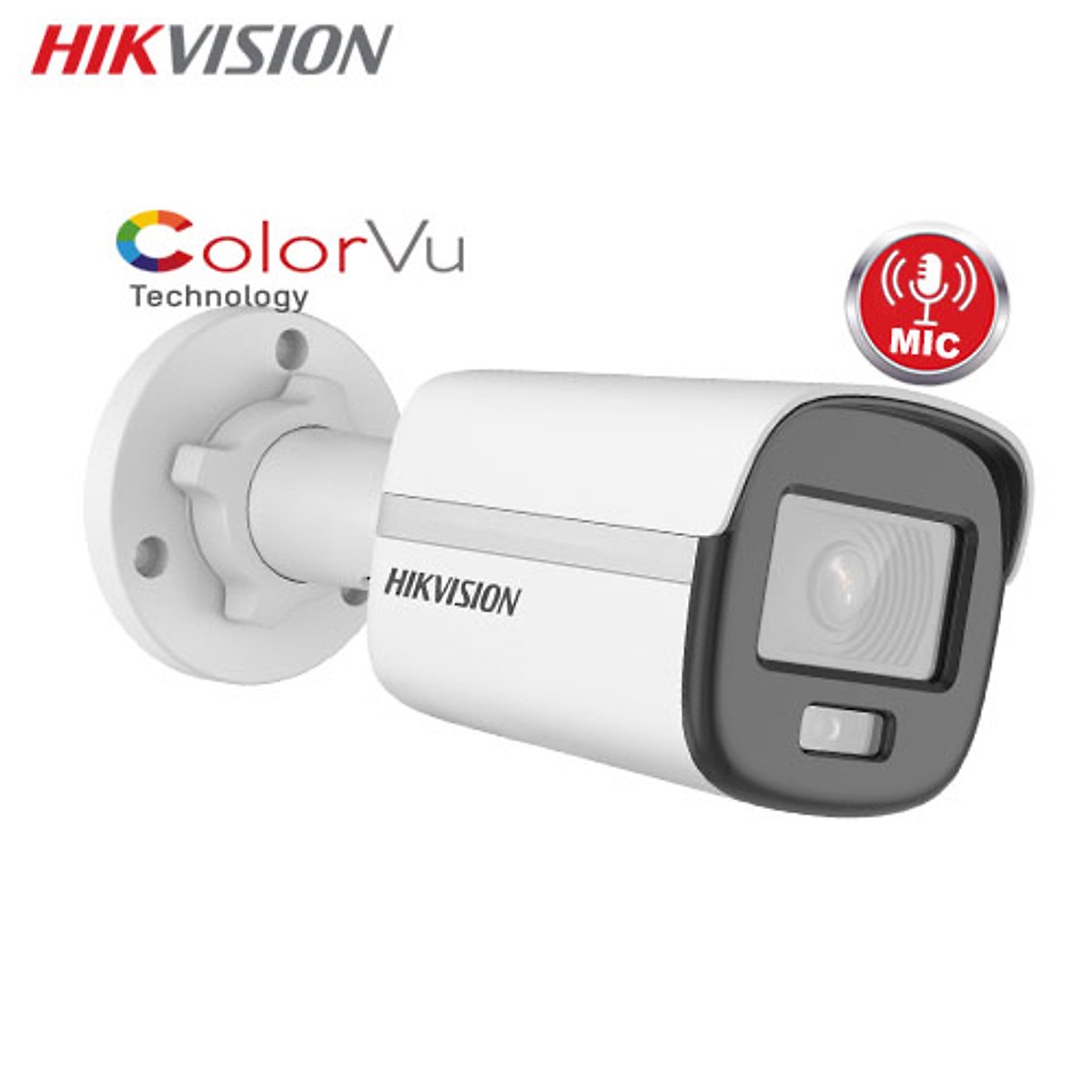 Camera IP Colorvu Lite 2MP Thân Tích Hợp Mic HIKVISION DS-2CD1027G0-LU - Hàng Chính Hãng