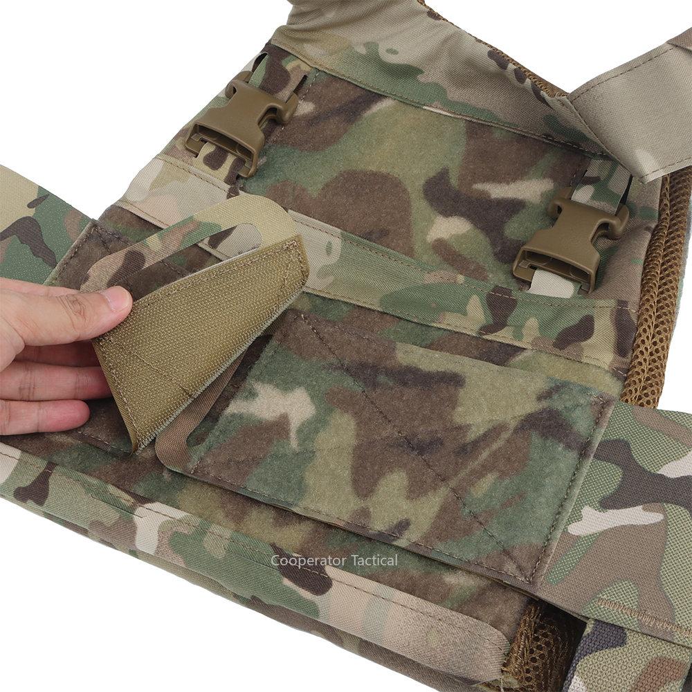 FCPC Hãng vận chuyển tấm nhẹ Molle điều chỉnh Vest quân sự chiến thuật Cummerbund để săn quân đội quân đội Airsoft ngoài trời Color: MCBK